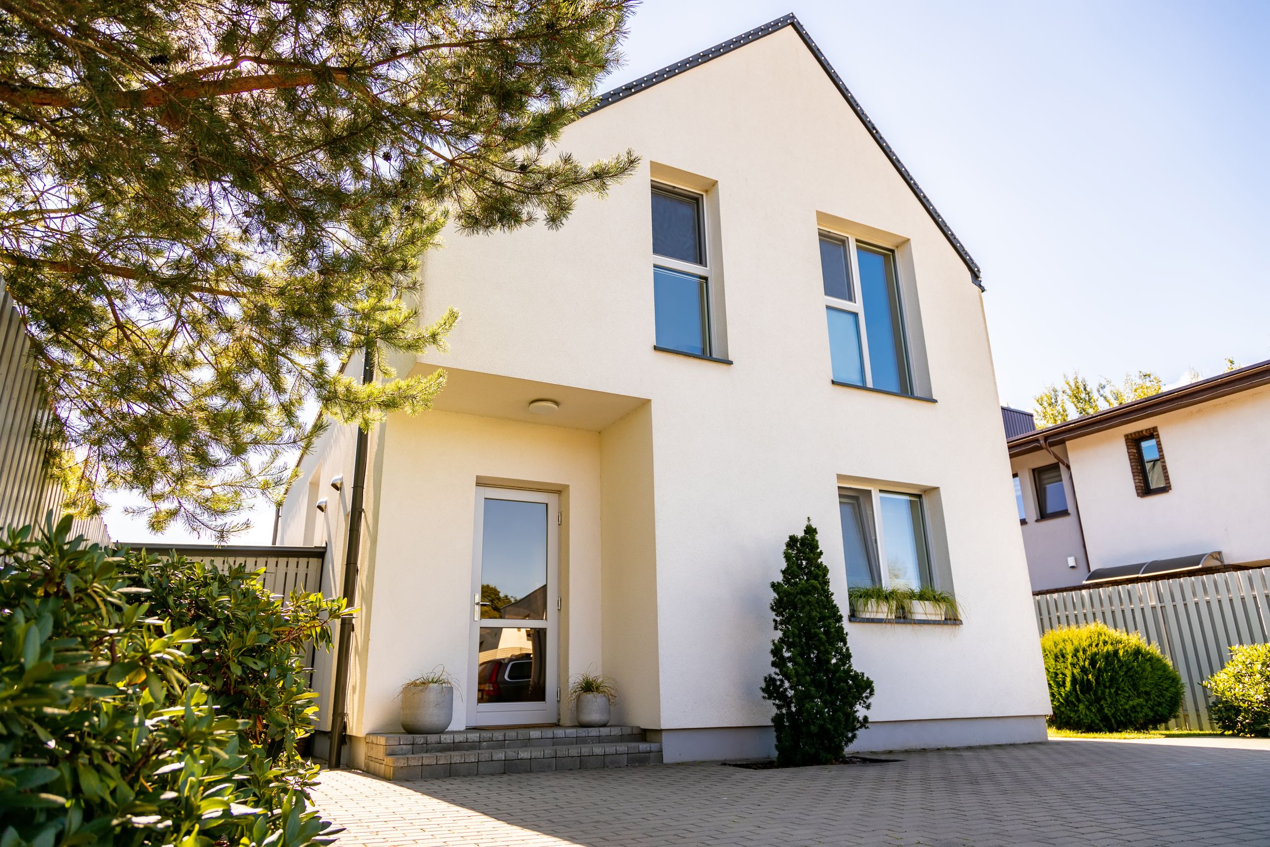 Beispielbild einer frisch gestrichenen Fassade